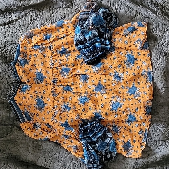 ULLA JOHNSON Cass Blouse  -- marigold - Picture 4 of 6